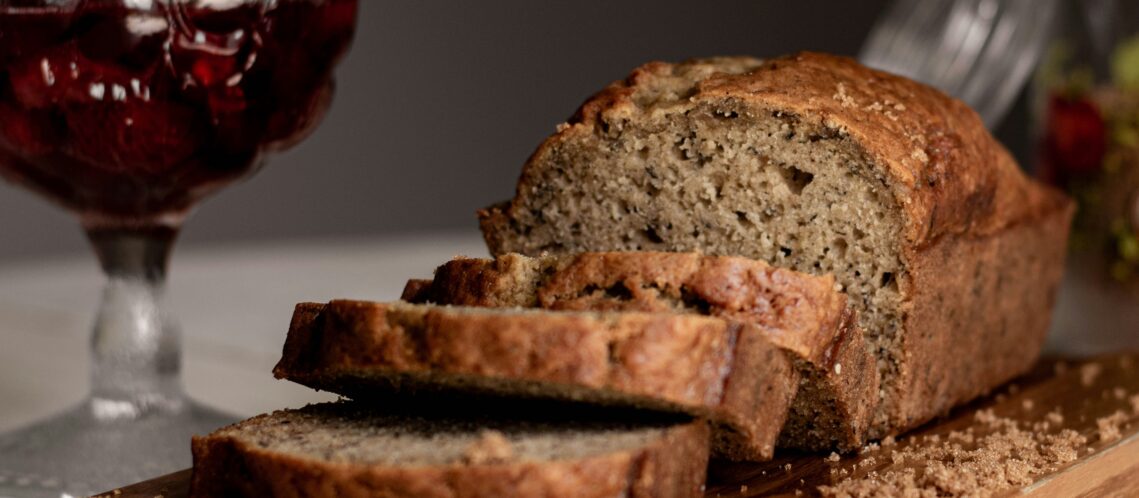 moist banana bread loaf