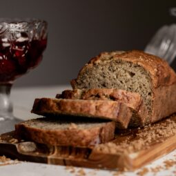 moist banana bread loaf